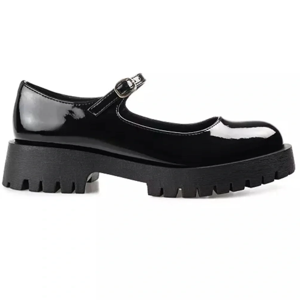 New Journee Collection Women's Kamie Lug Sole Mary Jane Flats size 10